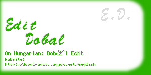 edit dobal business card